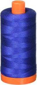 img 1 attached to 🧵 Aurifil Mako Cotton Thread Solid 50wt 1422yds Dark Cobalt - Premium Spool for Professional Sewing Projects