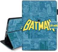 🦇 premium pu leather case for ipad pro 12.9 4th gen 2020/2018: pencil holder & kickstand | batman edition logo