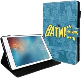 img 1 attached to 🦇 Premium PU Leather Case for iPad Pro 12.9 4th Gen 2020/2018: Pencil Holder & Kickstand | Batman Edition