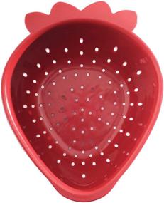 img 3 attached to Compact and Vibrant Norpro Mini Strawberry Colander for Easy Straining