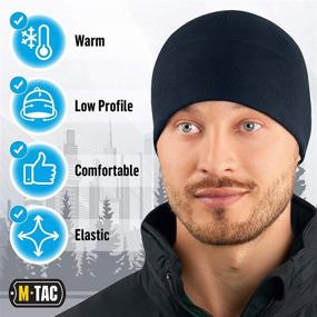 img 3 attached to M-Tac Tactical Fleece Watch Cap - Army Military Beanie Hat for Winter, Skull Cap