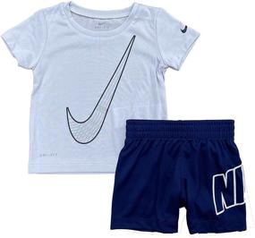 img 1 attached to 👕 Nike Dri FIT Dropsets T Shirt 66H365 H38: Perfect Boys' Clothing Set for Sporty Comfort