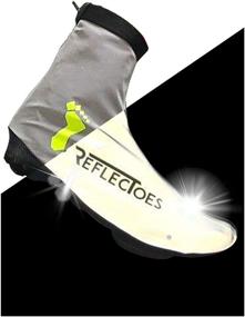 img 4 attached to 🚴 ReflecToes Version 2: Full Reflective Winter Cycling Shoe Covers - Waterproof, Windproof, Rear Zipper - Men & Women