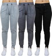 👖 harvic galaxy active fleece jogger sweatpants - women's 3 pack (size: s-xl) logo