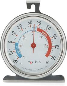 img 4 attached to 🌡️ Taylor Precision 5924 Kitchen Refrigerator and Freezer Thermometer - Large Dial, 3 Inch Silver