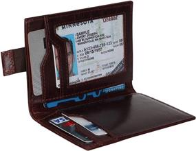 img 2 attached to Genuine Leather Crafted Minimalist Blocking Men's Accessories in Wallets, Card Cases & Money Organizers