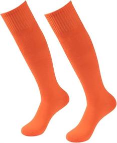 img 4 attached to 2-10 Pairs of Three Street Unisex Knee High Solid Sport Tube Compression Soccer Socks