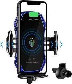 img 4 attached to Wireless Charger Clamping Charging Compatible Portable Audio & Video