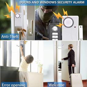 img 1 attached to HENDUN Wireless Door Alarm with Remote Control, Open Window Alarms, Home Security Sensor, Pool Alarm for Child Safety, Prevent Robbery (Pack of 2)