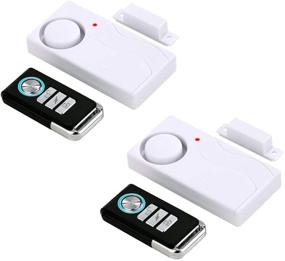 img 4 attached to HENDUN Wireless Door Alarm with Remote Control, Open Window Alarms, Home Security Sensor, Pool Alarm for Child Safety, Prevent Robbery (Pack of 2)