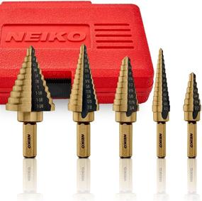 img 4 attached to Neiko 10197A 5 Piece Titanium Drill Set