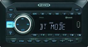 img 3 attached to 🔊 Jensen JWM41 2-зонная стереосистема настенного монтажа с 2 динамиками | AM/FM, DVD, CD, USB, Bluetooth | Выходная мощность динамиков 4X 6 ватт | Воспроизведение CD, DVD, MP3, WMA и многое другое