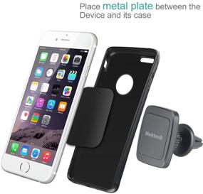 img 2 attached to 📱 Nekteck Universal Magnetic Car Phone Mount for iPhone X/8/7, Galaxy S9/S8, Pixel 3/2 XL & more – Cradle-Less Holder with Swivel Feature