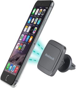 img 3 attached to 📱 Nekteck Universal Magnetic Car Phone Mount for iPhone X/8/7, Galaxy S9/S8, Pixel 3/2 XL & more – Cradle-Less Holder with Swivel Feature