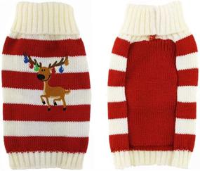 img 2 attached to 🐶 NACOCO Christmas Dog Sweater with Elk Bells - Ideal for Small Dogs and Cats - Perfect for Halloween and Reindeer Themed Outfits