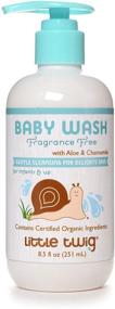 img 4 attached to 🌱 Organic Little Twig Baby Wash: All Natural, Hypoallergenic & Extra Gentle, Unscented, 8.5 Fl Oz