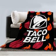 taco bell bed blanket inches logo