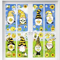 🐝 55-piece honey bumble bee window stickers set | bee gnomes decals for bee themed parties, baby showers & bridal showers logo