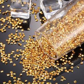 img 1 attached to 💎 10,000 Gold 3mm Acrylic Diamond Rhinestones | Clear Wedding Table Scatter Confetti Crystals for Table Centerpiece, Wedding & Bridal Shower Decorations, Vase Beads