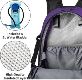 img 1 attached to 🥤 RUPUMPACK Hydration Pack: 2L Water Bladder Backpack for Active Men, Women, and Kids - Ideal for Cycling, Biking, Hiking, and Running