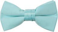 🎀 stylish burgundy pre-tied banded boys' bow ties by spring notion: the perfect accessory logo