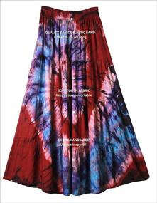 img 1 attached to Bohemian Elastic Handmade Women's Clothing: Comfort Skirt in Skirts