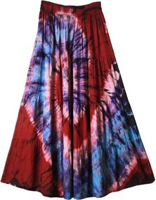 img 2 attached to Bohemian Elastic Handmade Women's Clothing: Comfort Skirt in Skirts