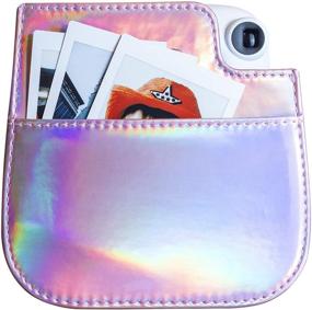 img 2 attached to 📸 QUEEN3C Instant Mini 11 Protective Case – Portable with Adjustable Shoulder Strap | Aurora Pink | Compatible with Mini 9 & 8 Cameras