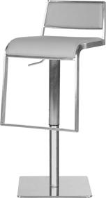 img 3 attached to 🪑 Safavieh Home Collection Natania Grey Leather Adjustable Gas Lift Bar Stool - Stylish & Versatile Seating for Any Counter or Bar Area