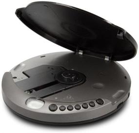 img 2 attached to Персональный портативный MP3/CD плеер GPX PC807B: Защита от скачков + стереонаушники, черный/серый