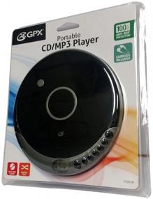 img 1 attached to Персональный портативный MP3/CD плеер GPX PC807B: Защита от скачков + стереонаушники, черный/серый