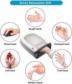 img 2 attached to 👐 Breo iPalm520e Hand Massager: Electric Palm Massage Machine with Air Pressure, Heat Compression, Rechargeable - Ideal for Cold Hands, Arthritis, Carpal Tunnel, Strain, Fatigue, and Pain Relief