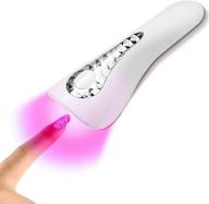 💅 mini wireless uv nail lamp, handheld led nail light, rechargeable portable nail dryer, fast-dry nail polish curing lamp, dolphin-shaped nail dryer machine for diy & salon manicure logo