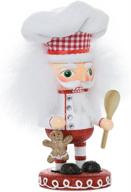 🎅 kurt adler 8-inch gingerbread chef nutcracker from hollywood logo