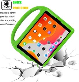 img 1 attached to 📱 RTOBX iPad 6th/5th Generation Case: Durable Shockproof Green Cover with Screen Protector - Perfect for Kids