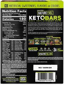 img 3 attached to 🌱 Nature Fuel Keto Meal Replacement Bar - Gluten Free with Whey Protein & MCTs, Pantry Friendly - Caramel, Nuts & Nougat (12 Count)