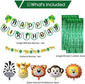 img 3 attached to NAIWOXI Safari Birthday Decorations Including