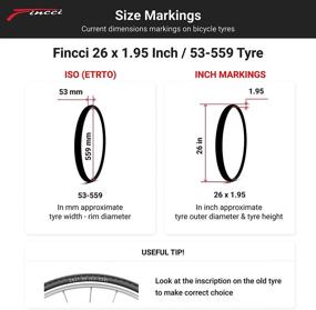 img 2 attached to Fincci 26 x 1.95 Inch Foldable All Mountain Enduro Tires for MTB Hybrid Bike - Pack of 2