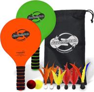 exciting led birdie jazzminton deluxe paddle ball game: perfectly thrilling for kids, teens, and adults indoors and outdoors! логотип