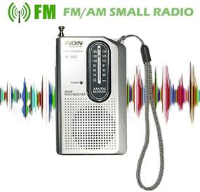 img 3 attached to 📻 AM FM Battery Operated Portable Pocket Radio with Best Reception and Longest Lasting Battery Life - Compact Transistor Radios Player with 2 AA Batteries, Mono Headphone Socket (White, 9 X 8 X 7 cm)