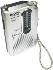 img 4 attached to 📻 AM FM Battery Operated Portable Pocket Radio with Best Reception and Longest Lasting Battery Life - Compact Transistor Radios Player with 2 AA Batteries, Mono Headphone Socket (White, 9 X 8 X 7 cm)