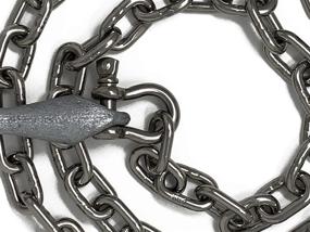 img 1 attached to 🚤 Premium Marine Grade 316SS Boat Anchor Chain by Rainier Supply Co - 6ft x 5/16" and 4ft x 1/4" Sizes - Stainless Steel with Oversized Shackles - Ideal Boat Accessories