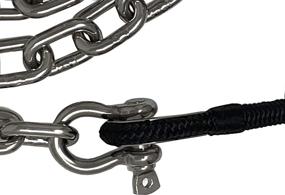 img 2 attached to 🚤 Premium Marine Grade 316SS Boat Anchor Chain by Rainier Supply Co - 6ft x 5/16" and 4ft x 1/4" Sizes - Stainless Steel with Oversized Shackles - Ideal Boat Accessories
