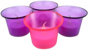 img 1 attached to 🕯️ CB Four(4) Piece Set: Sparkling LED Flameless Votive Christmas Advent Candles