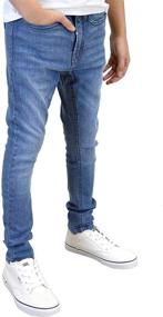 img 2 attached to 👕 SK 1 Apparel: Trendy Stretch Distressed Boys' Clothing for Youth