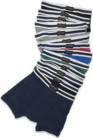 img 2 attached to Pack of 12 Andrew Scott Basics Cotton Knit Underwear Boxer Briefs for Boys & Toddlers