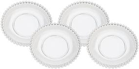 img 1 attached to Godinger Chesterfield Glass Dessert Plates