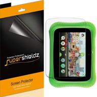 enhance screen's clarity and protection: (3 pack) supershieldz leapfrog leappad academy 7 inch screen protector | high definition clear shield (pet) logo