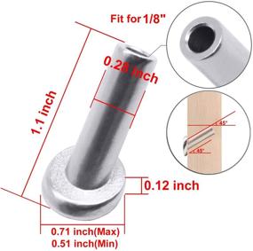 img 3 attached to 🔒 Premium T316 Marine Grade Stainless Steel Angle Beveled Protector Sleeves for Wire Rope Cable Railing - 40 Pack with Free Drill Bit