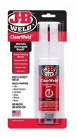j b weld 50112 clearweld syringe tapes, adhesives & sealants logo